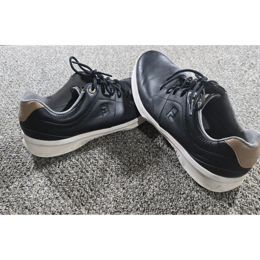Footjoy Contour Series Black Leather Golf Shoes 54180